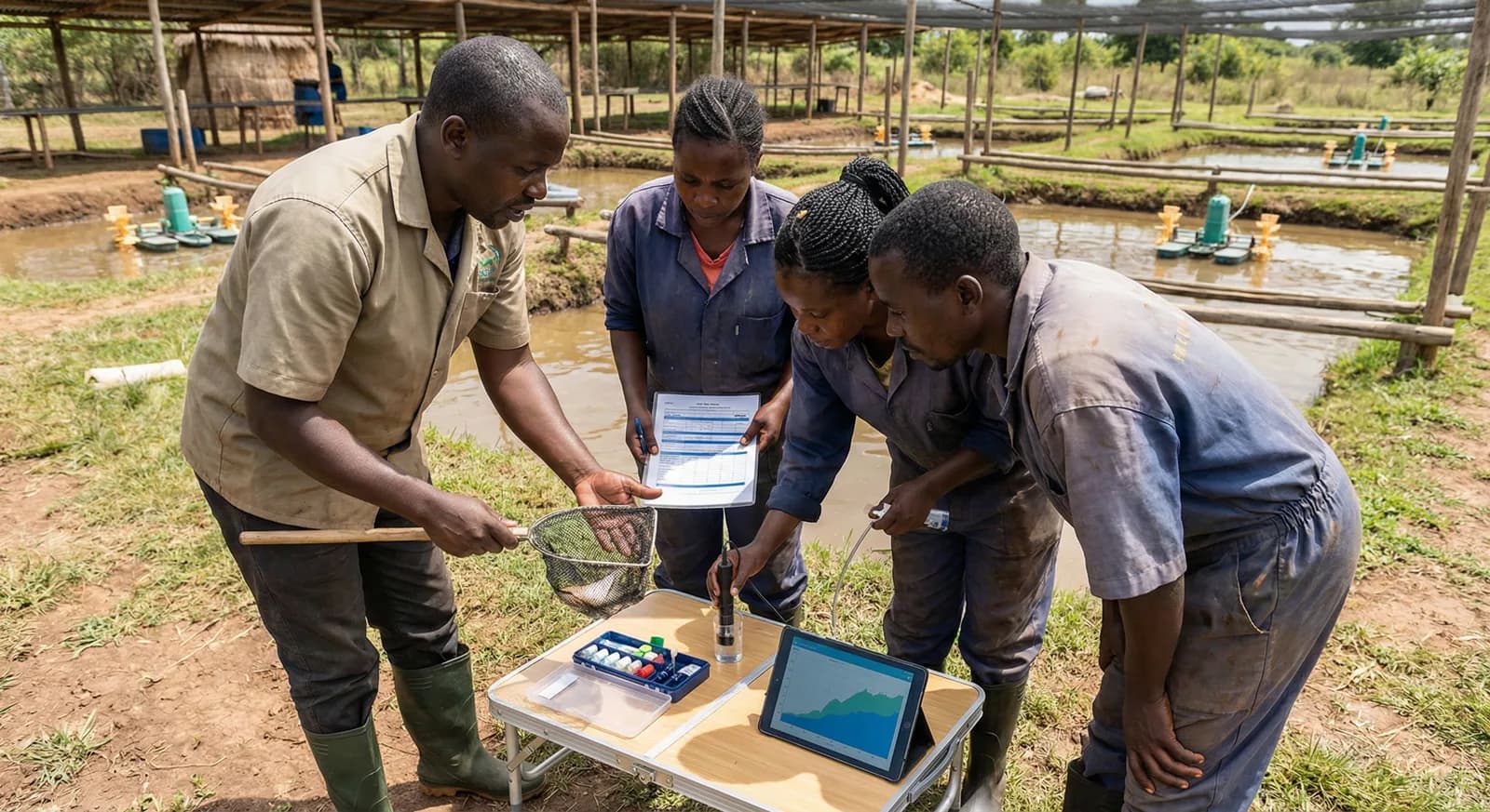 Aquaculture training on the African continent